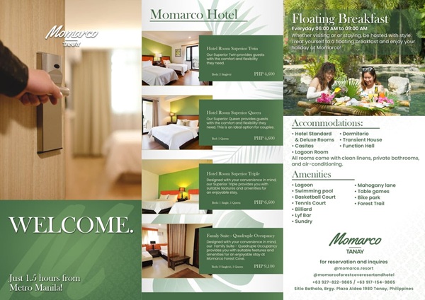 Momarco Resort Tanay: Escape to nature and rejuvenation