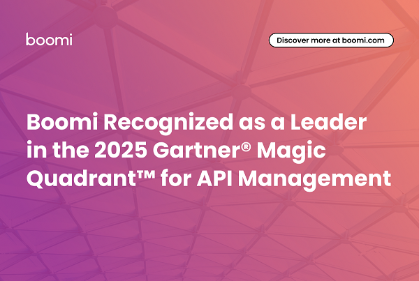 Boomi recognized as a leader in the 2025 Gartner Magic Quadrant for API management