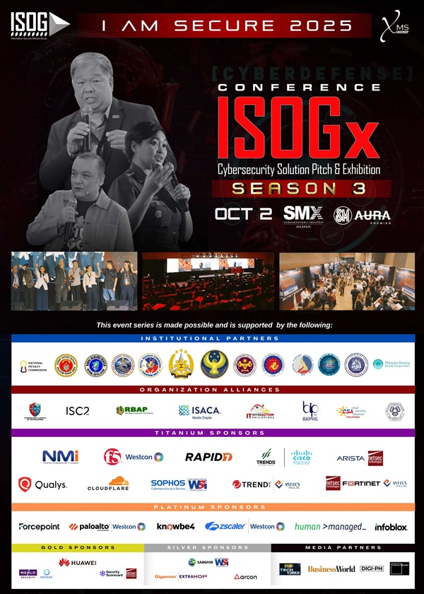 I AM SECURE 2025–ISOGx Season 3 unites over a thousand cyber forces from the Philippines in a powerful hybrid event