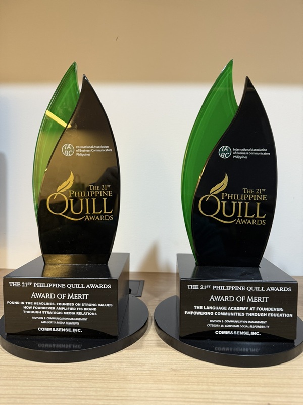 Foundever in the Philippines bags two trophies at the 21st Quill Awards